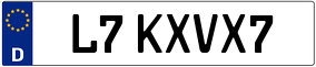 Truck License Plate